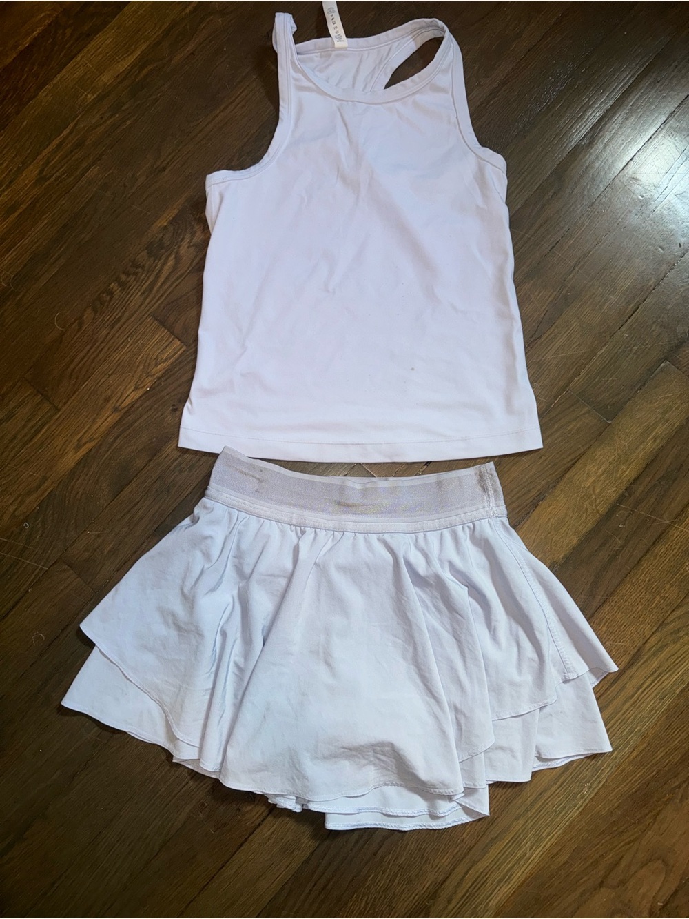 Icy Blue Set. Align Tank Top & Court Rival Tennis Skirt